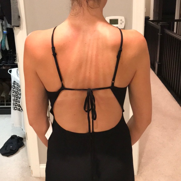 👗 Long black light dress size Small NEW WITH TAGS - Picture 7 of 8